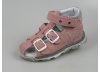Kožené kotníčkové sandálky, sandály zn. ESSI S6006 (růžová)