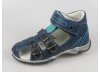 Kožené kotníčkové sandálky, sandály zn. ESSI (modrá).